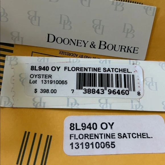 Dooney & Bourke Florentine large leather satchel Oyster color - Picture 5 of 17